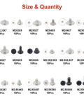 Top Shelf Computer Screws Assortment Kit featuring 180 Nickel Plated Fasteners with sizes and quantities displayed.
