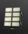 Heavy Duty Industrial Floodlight Rock Solid Rechargeable Work Lamp delivering Beast Mode Brilliance with 9 LED panels.