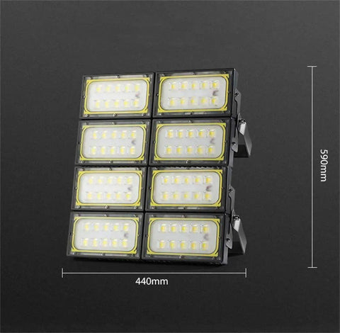 Heavy Duty Industrial Floodlight Rock Solid Rechargeable Work Lamp delivering Beast Mode Brilliance with 9 LED panels.