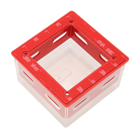 Push Start Button Cover For Emergency Stop And Light Switch Guards No Fuss Transparent Red Design Durable PC Material Protects Electrical Switches
