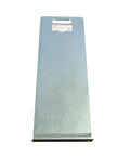 Badass 16 Gauge Pre Galvanized Steel Roofing Shingle Tray 40 By 14 5 Inches top view with handle for asphalt cedar shingle grind.