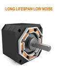 42mm Diameter BLDC 24V 5000RPM Brushless 3 Phase Small DC Motor For DIY Builds With 5mm Shaft 8 Poles Copper Coils Easy Wiring And Long Life For High Torque And Reliable Performance, showing front view with shaft and copper coils visible