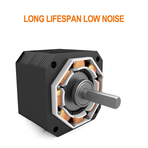 42mm Diameter BLDC 24V 5000RPM Brushless 3 Phase Small DC Motor For DIY Builds With 5mm Shaft 8 Poles Copper Coils Easy Wiring And Long Life For High Torque And Reliable Performance, showing front view with shaft and copper coils visible