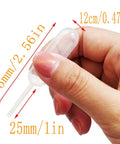 Clear 4Ml Plastic Dropper Pipettes, 100 Pack For Flavor Transfer And Decorating, Ideal For Chocolates And Strawberries, Cupcakes, Ice Cream, Mini Cakes, Waffles, Kid Friendly Art Projects, Kitchen Craft Supplies, 12cm dropper pipette in hand