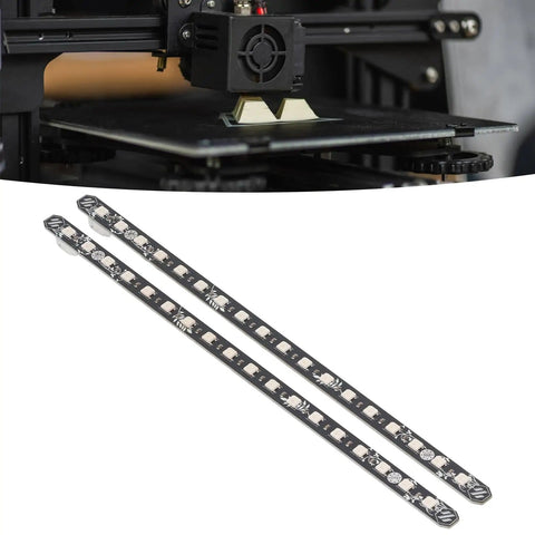 Two Pack 5V 270mm LED Light Strip For 3D Printers Colorful Beads PCB Light Bar Replacement Lamp For 3D Printer Accessories