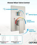 Wall Mounted Tub Filler With Handheld Shower Sprayer No Fuss Dual Function Tub Spout And 2In1 Diverter Control Valve
