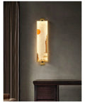 Slick Modern LED Wall Sconces For Bedroom And Living Room Cool White Glow Wall Lamp Kit With Glare Free Bulb Sleek Design in gold finish.