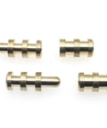 Brass Table Bolt Sleeve Connectors Set, 8 Pair Dowel Pin and Socket Alignment Pins for Tables, Cabinets and Chairs
