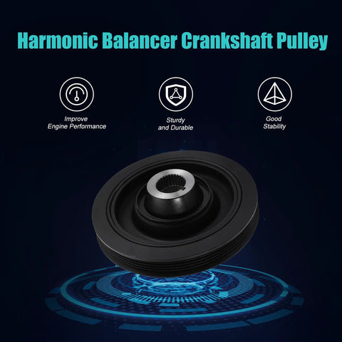 Direct Fit Harmonic Balancer Crankshaft Pulley For Honda Accord 1990 To 1993 Passport 1994 To 1996 Prelude 1992 To 1996