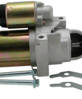 Killer Torque Mini Starter For Sbc Big Block Chevy 350 Engine with mounting bolts and shims for heavy duty setup.