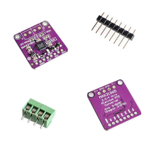 PT100 MAX31865 RTD Temperature Sensor Amplifier Module For Arduino And Raspberry Pi With 3 Or 4 Wire RTD Support components
