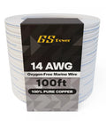 Duplex Marine Wire 14 Gauge 100 Ft Roll Oxygen Free Tinned Copper Boat Wiring displayed with packaging