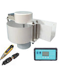 150W Micro Hydro Generator Portable Water Turbine 12V 24V DC Low Head Hydro Turbine For Small Stream Off Grid Power System Camping With Voltage Tester And Wire Connectors