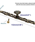 Antique Bronze Vintage Style Cabinet Knobs Set For Furniture Drawers Dressers Closets Wardrobes Cupboards Kitchen Cabinets With Screws 5.98 X 0.94 X 0.87 Inches Durable Zinc Alloy Construction Rust Resistant Long Lasting Hardware