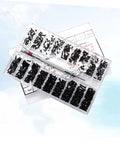 Miniature Flat Head Machine Screws Set 18 Sizes In One Handy Portable Case Carbon Steel Strong Flat Countersunk Screws For Eyeglasses
