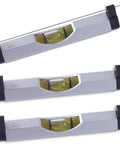 Legit 3 Pack Aluminum Bubble Line Level String Tool Hella Accurate Anti Sag Design for tough construction and DIY.