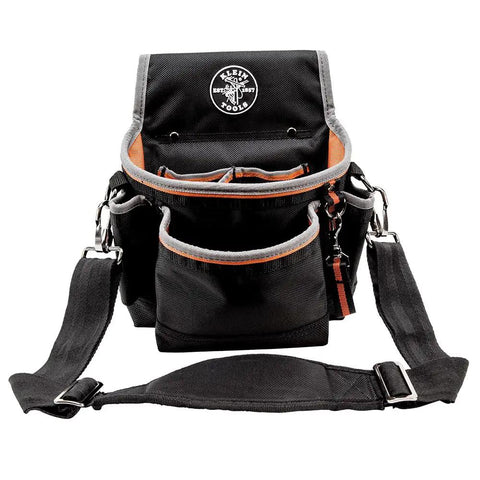 Tradesman Pro Tool Pouch With Padded Shoulder Strap And Reinforced Bottoms 15 Pocket Tool Organizer for jobsite carry