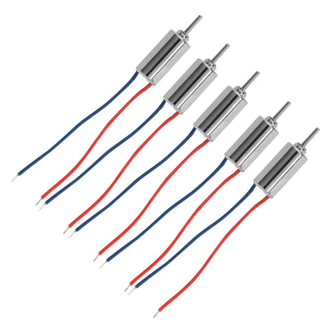 High Speed Coreless Micro DC Motor 4 Point 5V 32250RPM For Model Aircraft And RC Drones 5 Pack Low Noise With Sensitive Start Replacement Motors