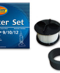 Replacement Vacuum Filter Set For Bissell PowerForce Bagless And CleanView II Uprights Style 9 10 12 package and filters