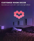 Epic RGB Light For Gaming PC Setup With USB Power And 70 Plus Effects, Hexagon Wall Lights That Sync To Music, 7 panels displayed