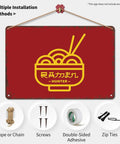 Ramen Hunter Metal Tin Sign Wall Art Dope Vintage Style 8 By 12 Inch Poster with installation options.