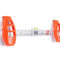 Essential Dead On Picture Hanging Level And Frame Alignment Ruler For No Sweat Wall Decor Setup With Bright Orange Precision Bubble Guide For Reliable Art Placement displayed with orange handles and measuring scale.