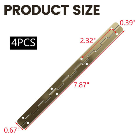 Heavy Duty Long Folding Butt Hinges In Classic Antique Bronze Finish Pack Of Four dimensions diagram with measurements