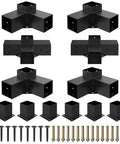 Beefy Heavy Duty Pergola Brackets Kit For 4x4 Lumber With 3-Way And 4-Way Corner Brackets, DIY Gazebo Kit, 2.5mm galvanized steel