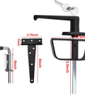 Complete Shed Door Hardware Kit With 6 Inch T Hinges Latches And L Handle Lock Includes Heavy Duty Barrel Bolts And Screws