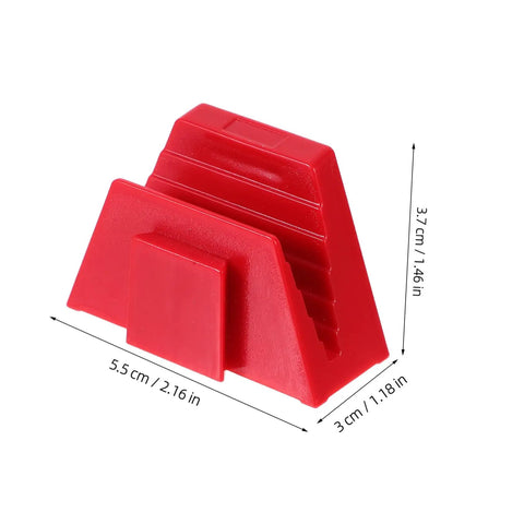 Red 12 Piece Modular Wrench Organizer Tray for Garage and Workshop Durable Plastic Construction Space Saving Tool