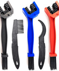 Bike Chain Cleaning Tool Set With Sprocket Scraper Sprocket Brush And Chain Cleaning Brushes For Easy No Removal Maintenance.