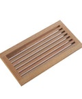 8x16 Inch Red Oak Hardwood Register Cold Air Return Wall Vent Unfinished Solid Wood HVAC Duct Grille With Rustic Natural Look