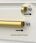 Gold Finish Adjustable Drawer Pulls 10 Pack For Kitchen Cabinets With Unlimited Hole Spacing installation guide