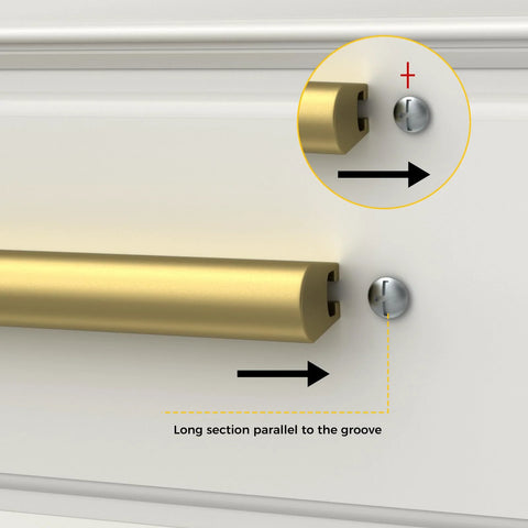 Gold Finish Adjustable Drawer Pulls 10 Pack For Kitchen Cabinets With Unlimited Hole Spacing installation guide
