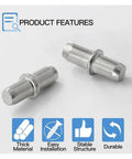 Rock Solid Nickel Plated 5mm Shelf Pins 300 Pack showing thick durable material and easy installation design