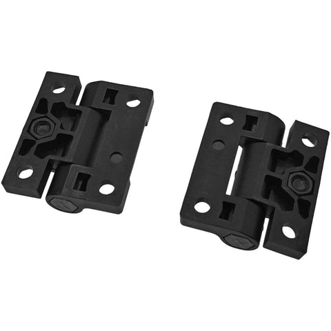 Adjustable Torque Hinge Set For Wooden Boxes And Cabinets 43mm X 36mm Black Nylon Butt Hinges 4 Pack Durable Cabinet