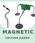 Six Arm Magnetic Helping Hands with Base and Alligator Clips for Soldering Electronics Repair PCB Work Jewelry Making