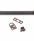 Door Surface Bolt 6 Inches Vintage Bronze Solid Brass With All Mounting Hardware Included For Easy Install Durable High Quality Classic Look Exterior And Interior Doors