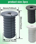 Two Pack Cable Grommet Three Quarters Inch Silicone Anti Slip Wall Hole Pass Through Split Cable Bushings For TV Wire Ethernet Cord