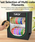 Two Tier Filament Storage Rack With Cloth Cover For 3D Printers, Heavy Duty Metal Filament Organizer That Holds 20 Rolls, Perfect For Home, Office, Workshop Or Studio, Keeps Spools Neat And Easy To Access, Black