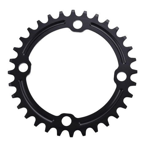 Narrow Wide Chainring For Mountain Bikes Single Chainring 32T 34T 36T 38T 104mm BCD Carbon Steel Black Lightweight And Durable