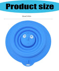 Drain Unclogger Flexible Bath Drain Cover Sealing Stopper in blue, 15cm size, made of silicone for effective sealing.