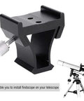 Easy Install Telescope Mount Bracket For Finderscope Dovetail Slot Plate Screw Accessory Fits Meade Orion Schmidt Cassegrain