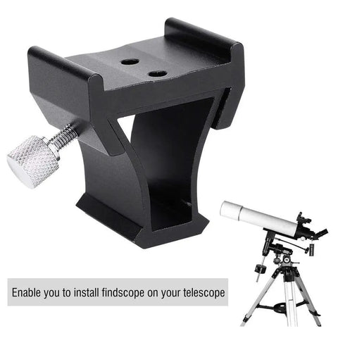 Easy Install Telescope Mount Bracket For Finderscope Dovetail Slot Plate Screw Accessory Fits Meade Orion Schmidt Cassegrain