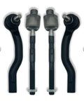 4Pc Front Tie Rod Ends Kit For Ford Edge 2007 To 2014 And MKX 2007 To 2015 Inner And Outer Ends With EV800576 ES800473 ES800474 For Smooth Steering And Quieter Ride. Front suspension tie rod ends with cotter pins