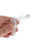 4 Piece Plastic Candy Machine Gear Assembly With Wear Resistant Lever, Universal Gumball And Candy Dispenser Parts Replacement, Fits Most Machines, No Fuss Install, Durable Turntable Gear, clear plastic lever close-up