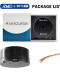 Package content of Tiny But Mighty Micro Brushless DC Servo Motor With High Torque And 18-Bit Encoder, RMD-L-9015 motor shown.