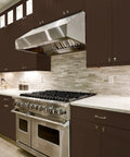 Modern kitchen with rich cocoa cabinets painted using All In One Cabinet Paint Kit Cocoa Couture For A Quick Easy DIY Kitchen Makeover.