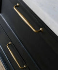 Antique Brass Cabinet Pulls Set Of 6 For Kitchen And Dressers Dope Vintage Zinc Alloy Drawer Handles on black drawers