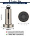 Pull Down Faucet Replacement Head With Two Function Spray For G1 2 Kitchen Sink, showing measurements and G1/2 connector type